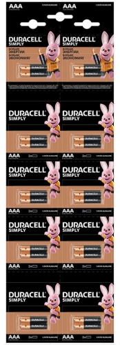 Батарейка AAA Duracell 20 шт
