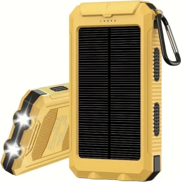 Внешний аккумулятор Compas Solar Power Bank 10000 мАч желтый