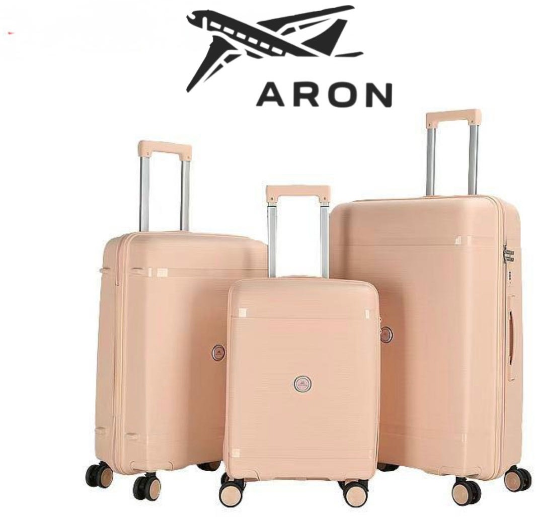 Чемодан ARON-003 полипропилен 220 л светло-розовый