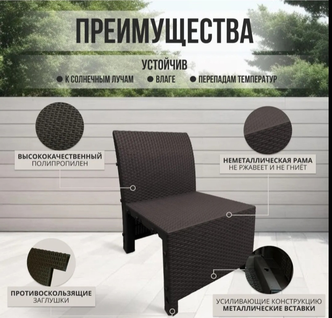 Кресло Urbio Бора Венге коричневый