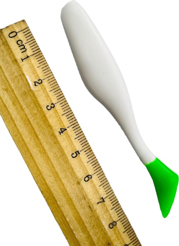 Мягкая приманка Helios Виброхвост Vigor 3.75/9.5 см White&Green Hel 1 шт