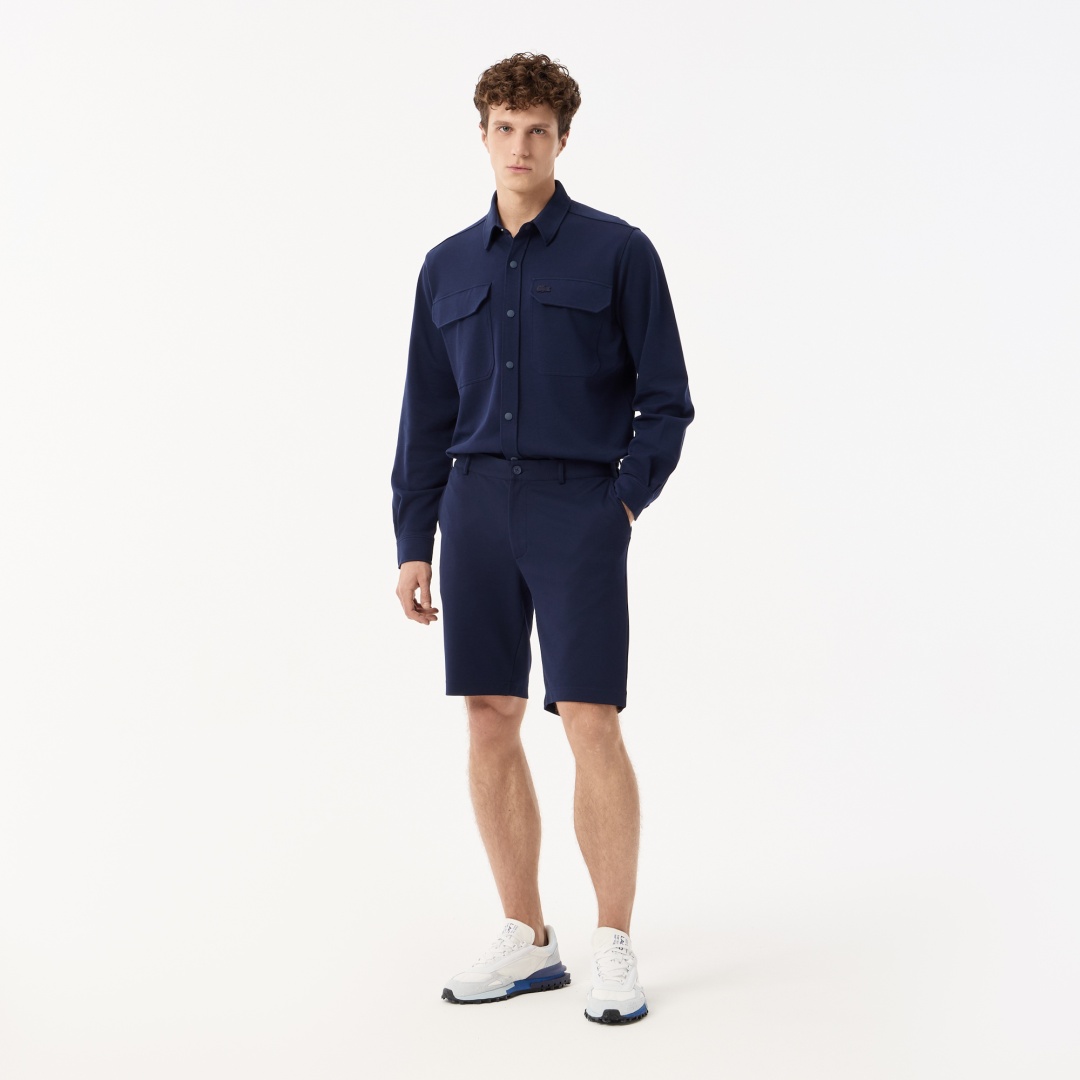 Повседневные шорты LACOSTE темно-синий