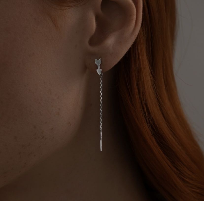Серьги-цепочки SOKOLOV 94025242 вес 0.71 г серебро, без вставок