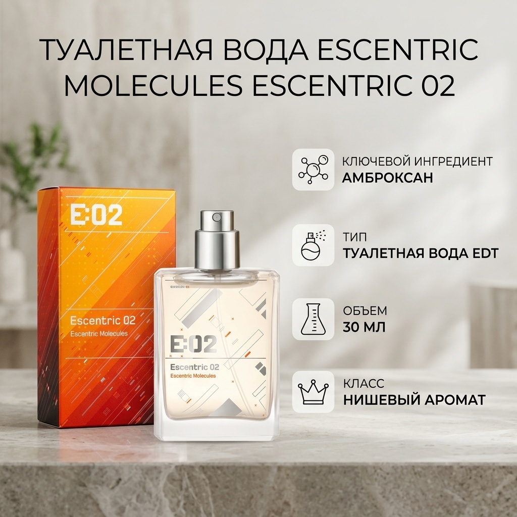 Escentric Molecules Escentric 02 туалетная вода EDT 30 мл, унисекс