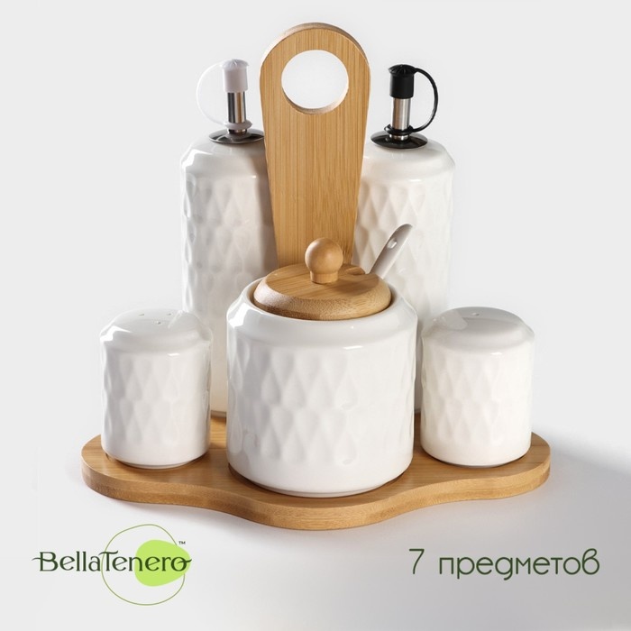 BellaTenero набор для специй 5478710, бамбук, керамика, нержавеющая сталь, пластик, силикон