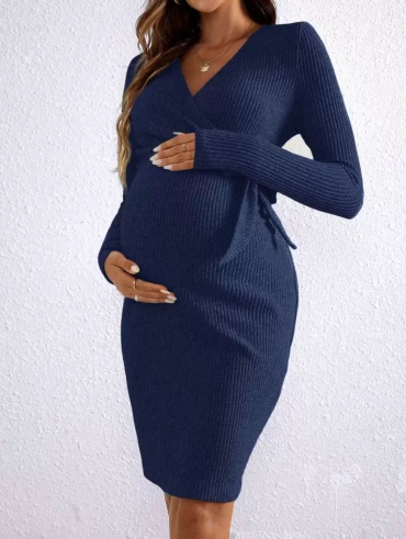 Повседневное платье mamabest синий