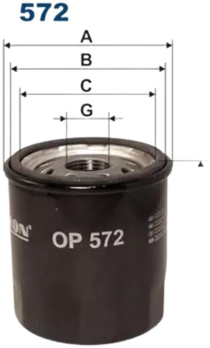 FILTRON масляный фильтр OP 572