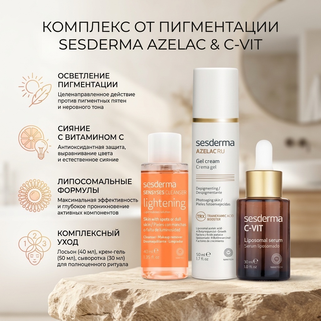 Sesderma Комплекс против пигментации набор по уходу за лицом для женщин