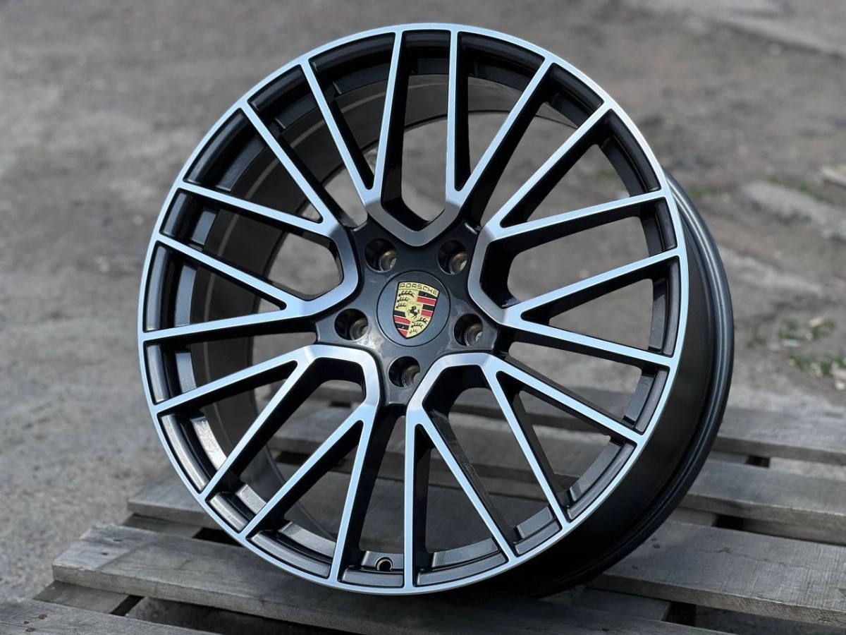 Porsche-h704f_3 9.5x20/5x130 D71.6 ET46 4 диска черный, серебристый, графит