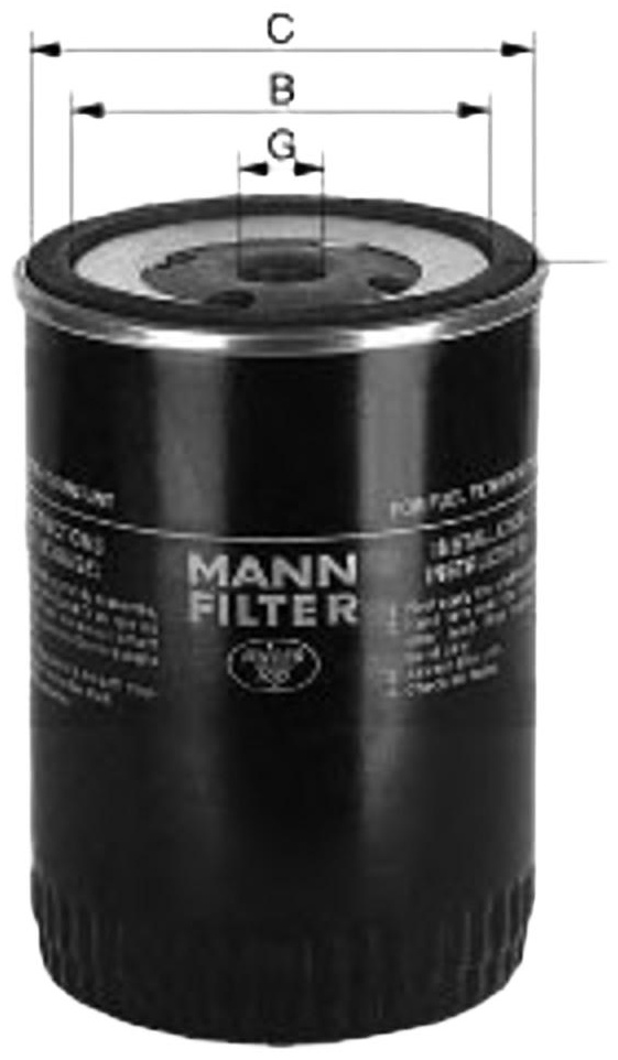 MANN-FILTER топливный фильтр WDK9621