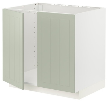 Кухонный шкаф напольный IKEA METOD base cabinet for sink +, 80x61x70 см