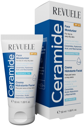 Revuele крем Увлажняющий CERAMIDE FACE MOISTURIZER SPF25, для лица 50 мл