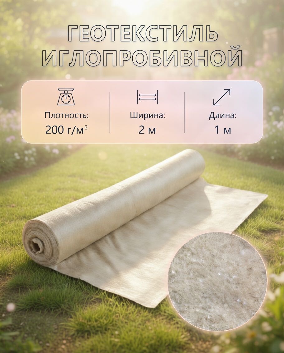 Укрывной материал 200, нетканый материал
