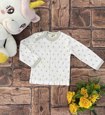 Лонгслив Munka Kids белый, хаки