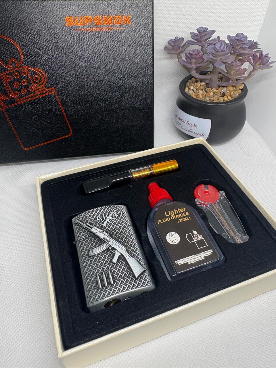 SUPSMOK бензиновая зажигалка Ak74 _vip , металлический сплав