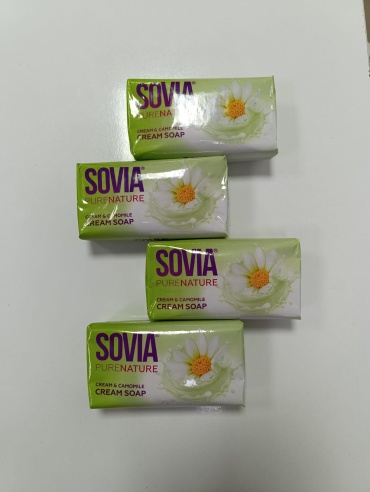 Мыло Sovia Cream and Camomile 140г твердое мыло 140 г