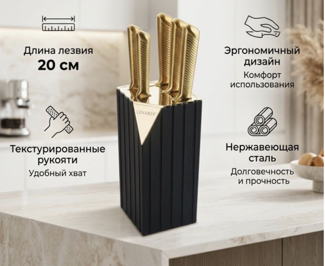 Набор ножей ASELISA, лезвие: нержавеющая сталь 6 шт