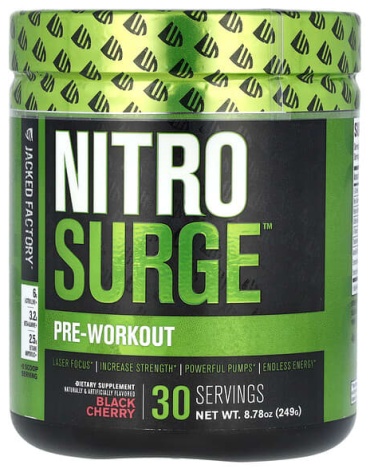Jacked Factory Nitro Surge, перед тренировкой black cherry