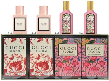 GUCCI BLOOM + FLORA GORGEOUS GARDENIA парфюмерный набор 5 мл, для женщин