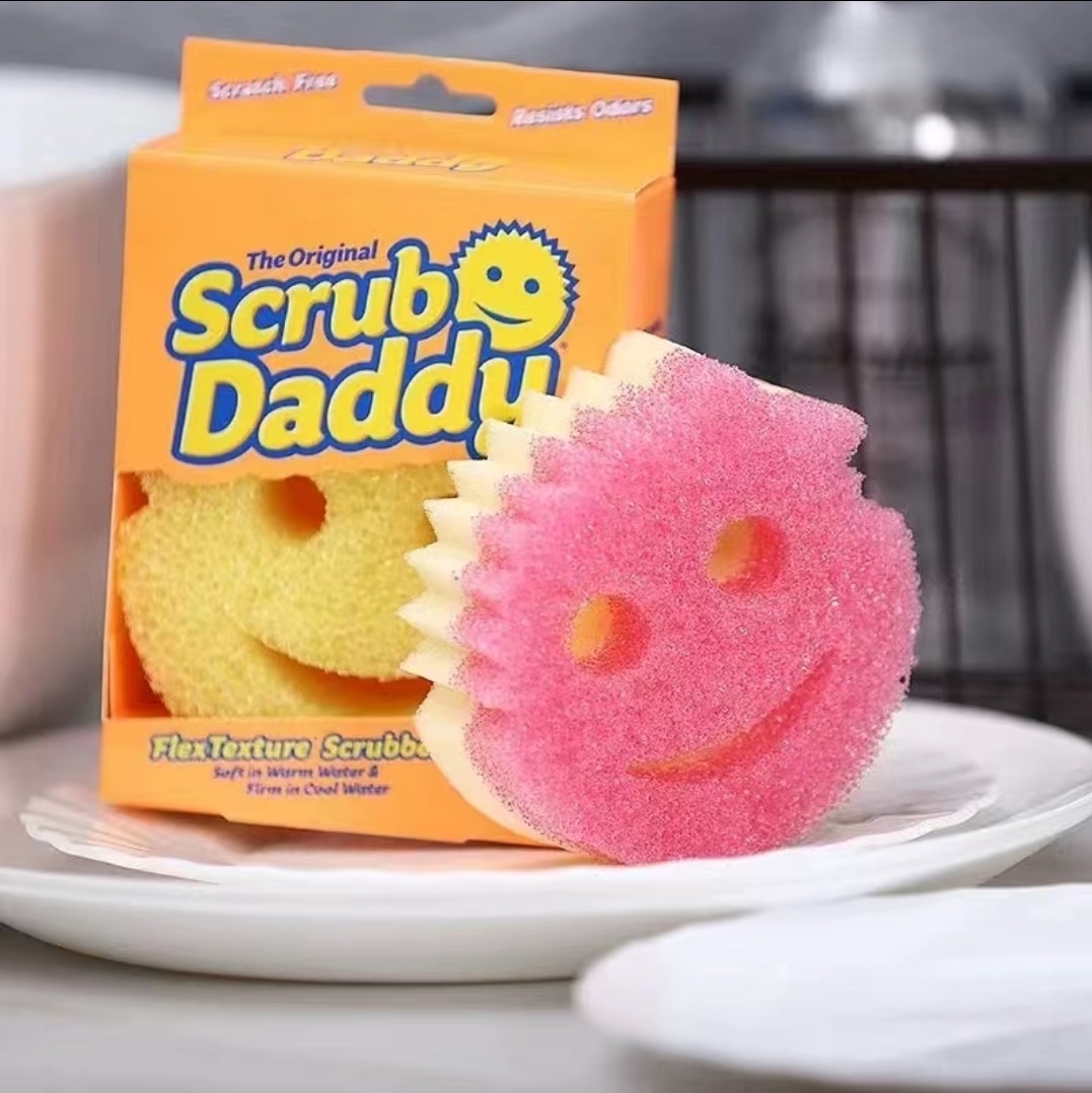 Губка для посуды, для фруктов и овощей, универсальная Scrub Daddy 0508 1 шт, поролон