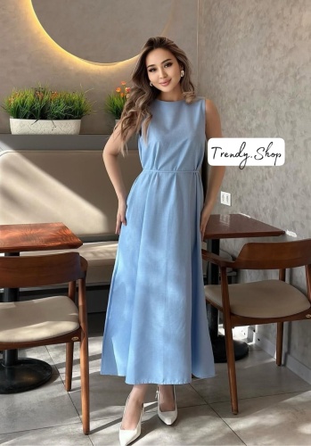 Сарафан Fashion голубой