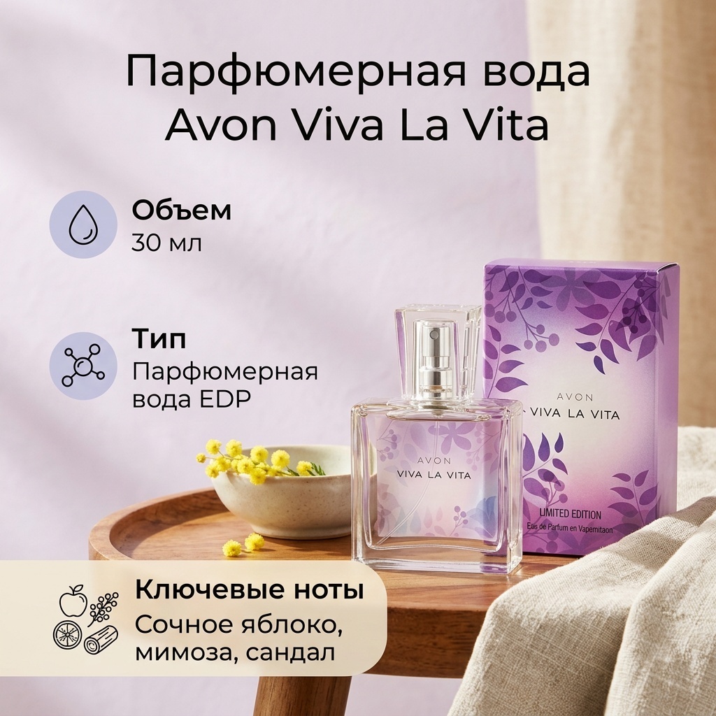 Avon Viva La Vita парфюмерная вода EDP 30 мл, для женщин