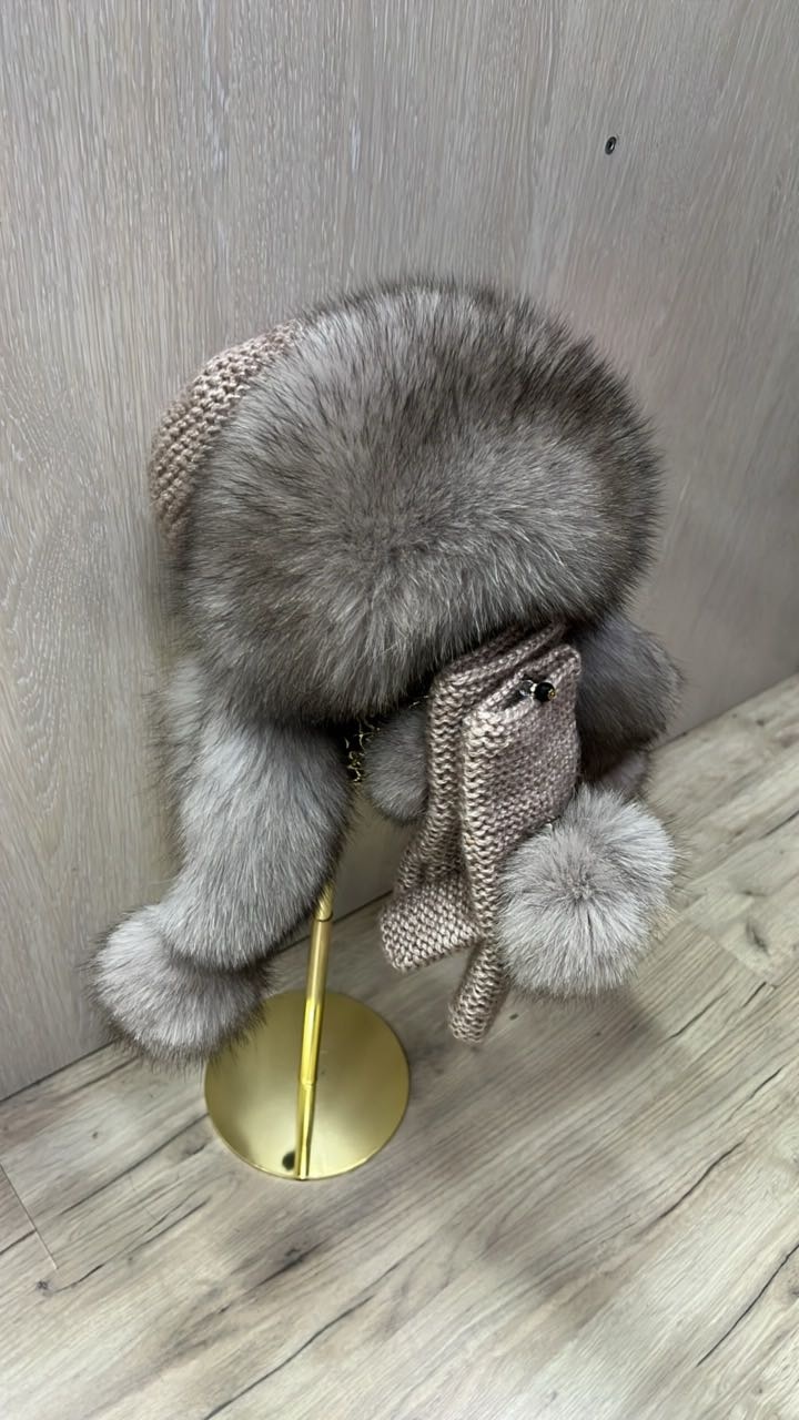 Ушанка SemiFur размер 56, 57, 58, 59, какао