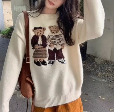 Свитер FASHION серый, бежевый