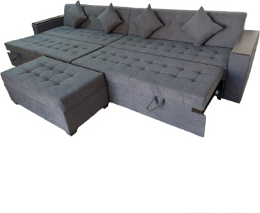 Диван Letostore Classic 779882978, 400х90 см, обивка ткань, серый