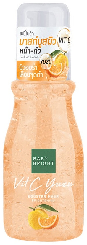 Маска для лица Baby Bright гелевая, ночная с витамином С и экстрактом Юзу для сияния кожи 140 мл