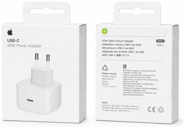 Apple Adapter USB-C Power 40W белый USB Type-C 40 Вт белый