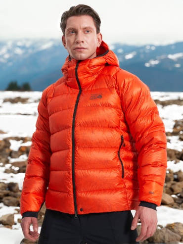 Пуховик Mountain Hardwear оранжевый