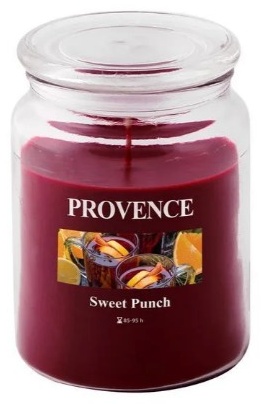 Ароматическая свеча Provence Сладкий пунш 14 см, 1 шт