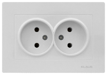 Розетка KLAUS KE01106, белый