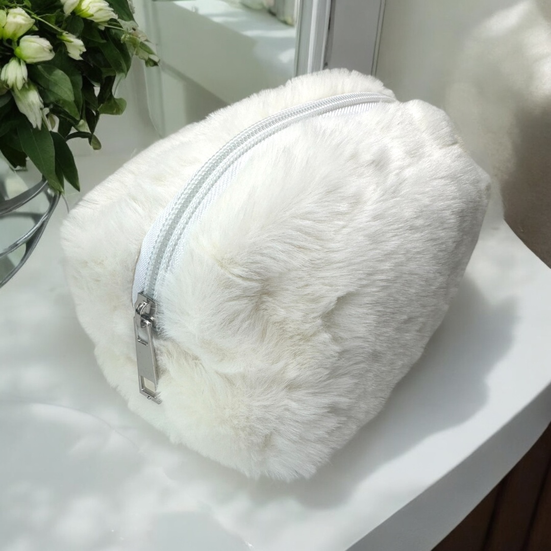 Soho smart косметичка плюш белый 19X10 см
