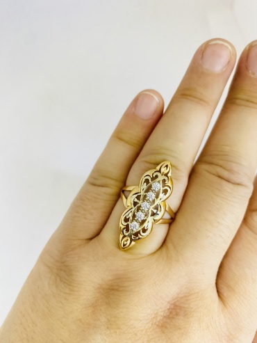 Diamond Exclusive Эксклюзив размер 19 вес 3.72 г золото, фианит