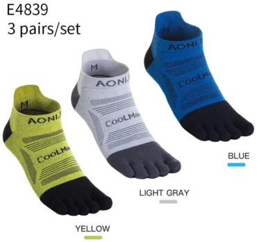Спортивные носки AONIJIE 3 пары мультиколор 35-38