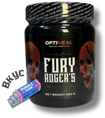 OptiMeal Fury Roger's Бабл гам 280 г