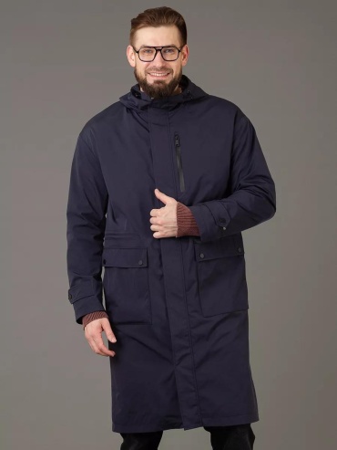 Плащ синий