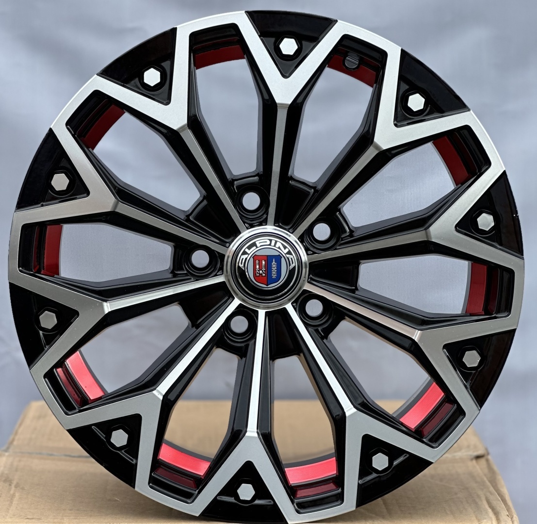Rainbow Dance Wheels 1085 6.5x16/5x114.3 D73.1 ET35 4 диска красный, серебристый, черный