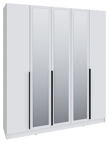 Распашной шкаф ТЭКС Мадрид 5Д, 200x230х52 см, белый