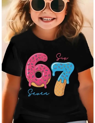Футболка SixSeven черный, розовый