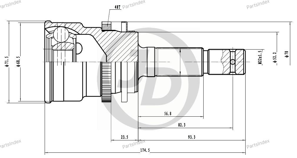 JD ШРУС JCT0001A