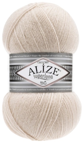 Моток Alize Superlana TIG 599 - Слоновая кость 570 м 100 г