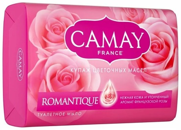 Кусковое мыло туалетное Camay Купаж цветочных масел Купаж цветочных масел 1 шт