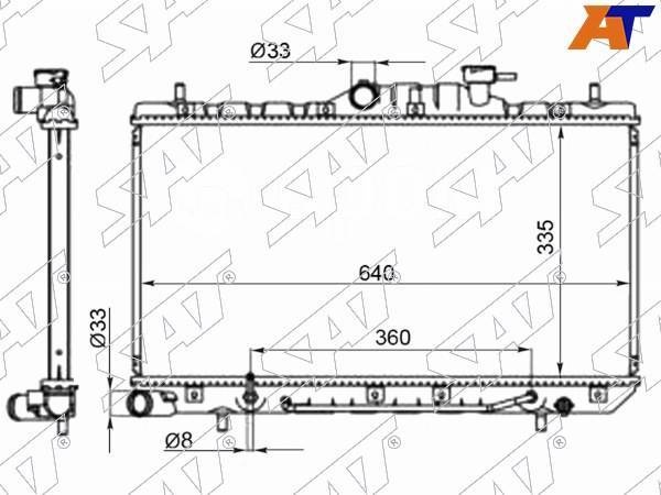 SAT радиатор основной SGHY0002ATR
