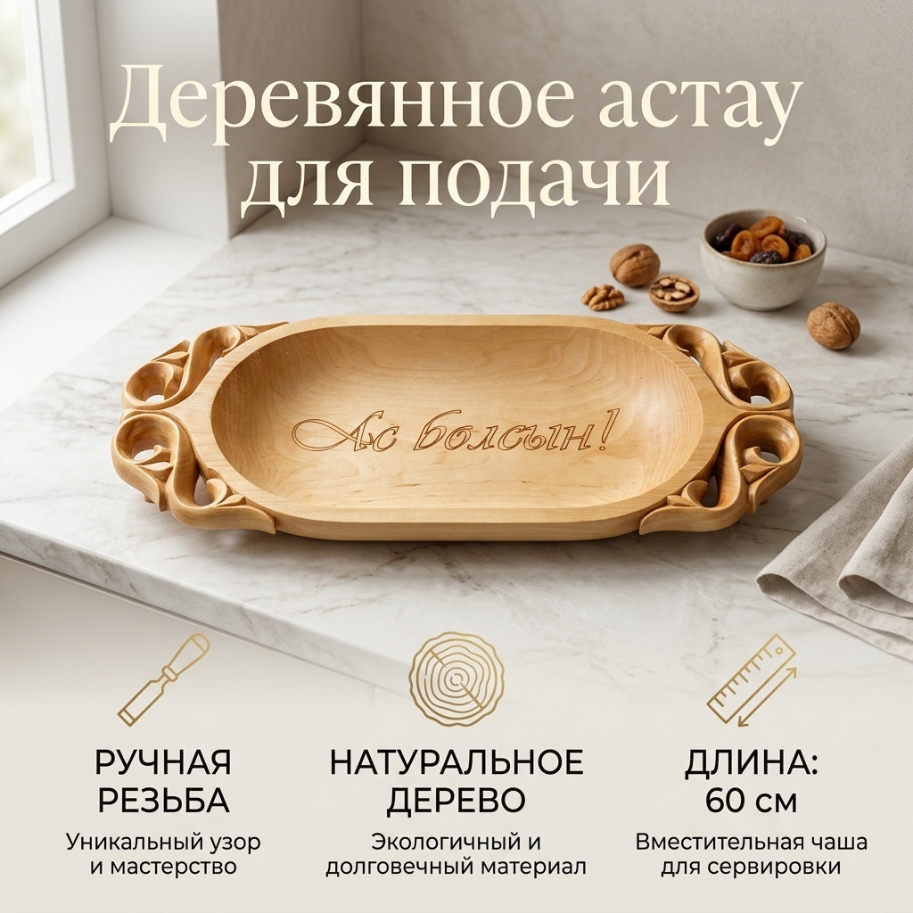 Астау Астау1 шт 60х28 см, дерево, 1 шт