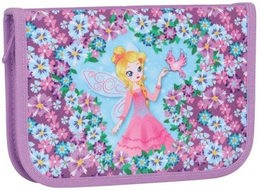 Пенал TIGER Blissful Fairy, застежка молния, сиреневый