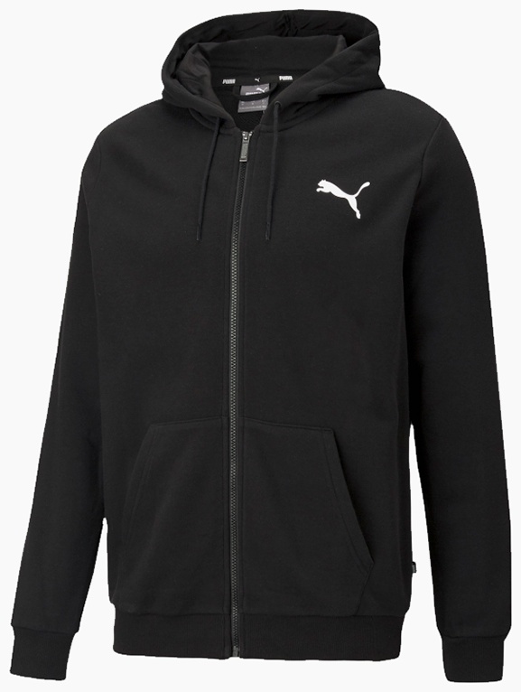 Толстовка Puma ESS Small Logo FZ Hoodie TR черный