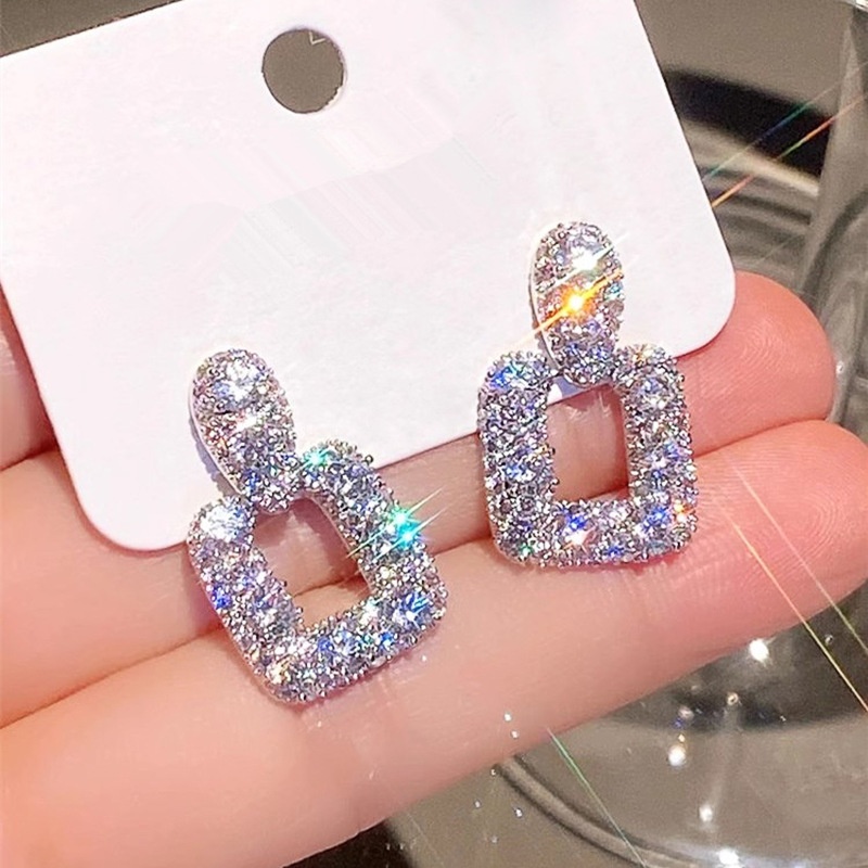 Серьги DAMITA.KZ ювелирный сплав, кристаллы Swarovski, стразы